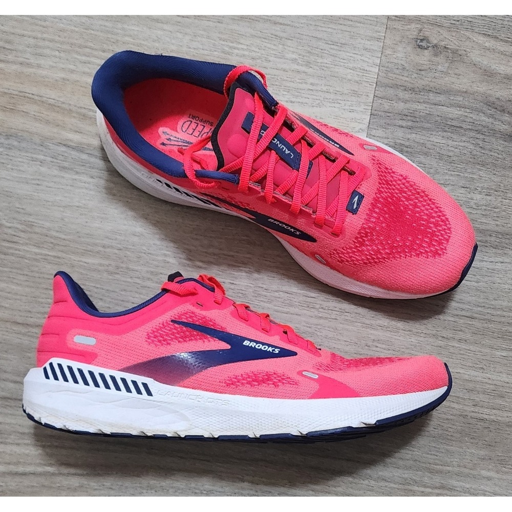 Brooks Women Launch 9 Pink Purple Running Shoes Sneakers 1203731B604 Size 10.5 B - Picture 5 of 7